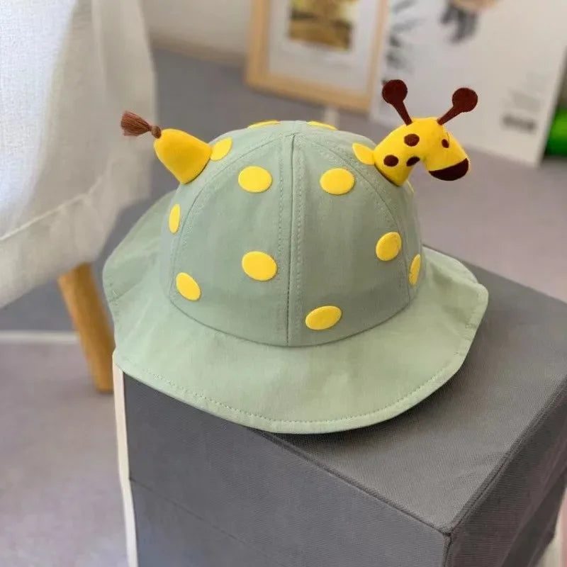 2026 Cute Cartoon Baby Bucket Hat Boys Girls Outdoor Sunshade Fisherman Cap