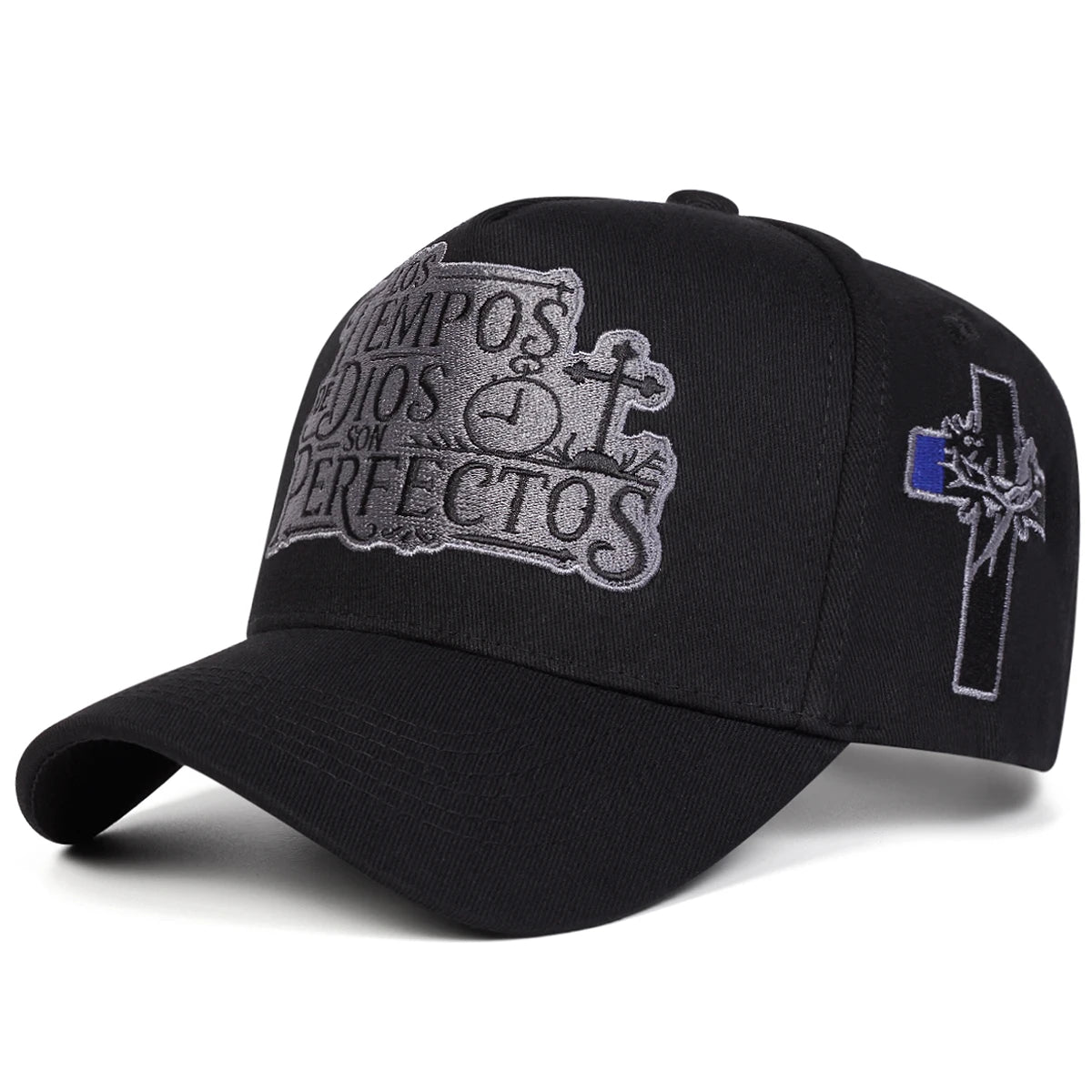 Unisex LOS TIEMPOS DE DIOS Letter Embroidery Baseball Caps Spring Autumn Outdoor Adjustable Sunscreen Hat