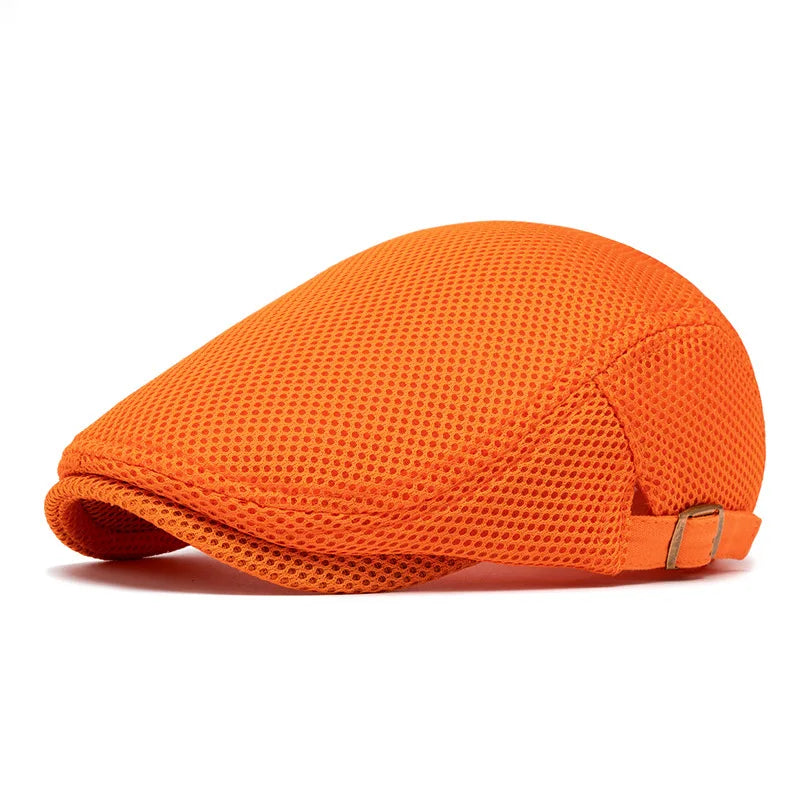 Perforated Mesh Bucket Hat Breathable Beret Women's Korean Style
