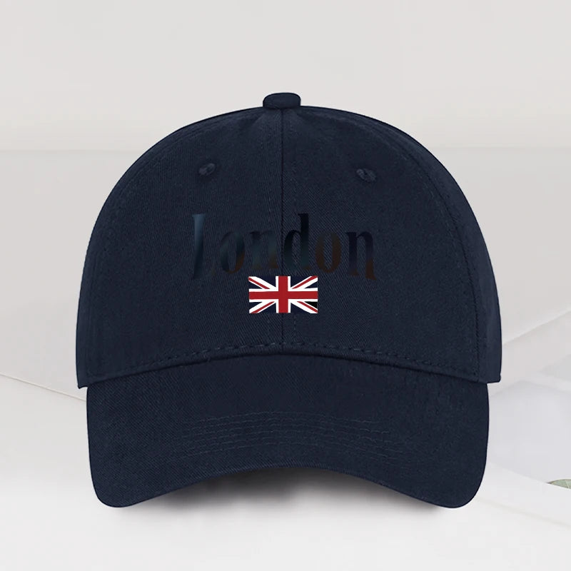 London Union Jack Print Baseball Cap British Vintage Minimalist Style Daily Commute City Stroll