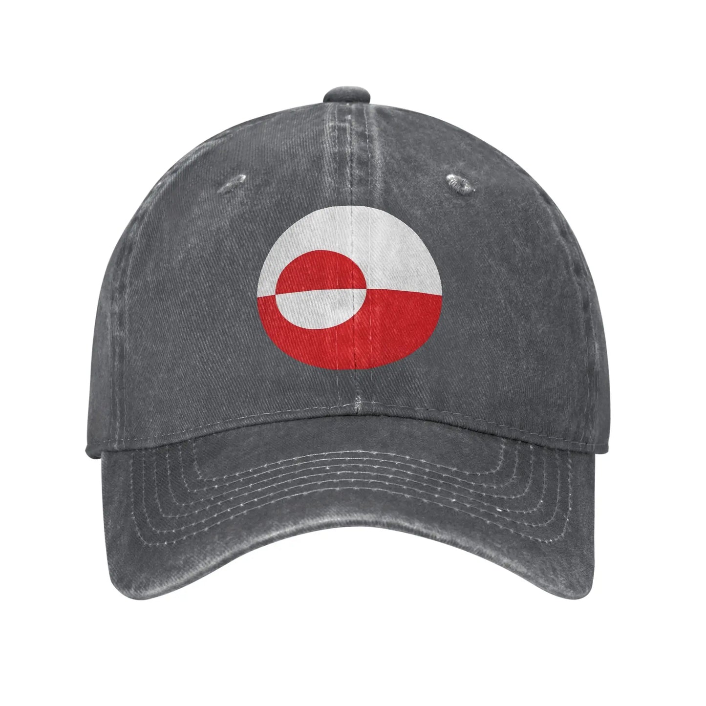Summer Greenland Baseball Cap Sun Adjustable Print Washed Trucker Hat Men