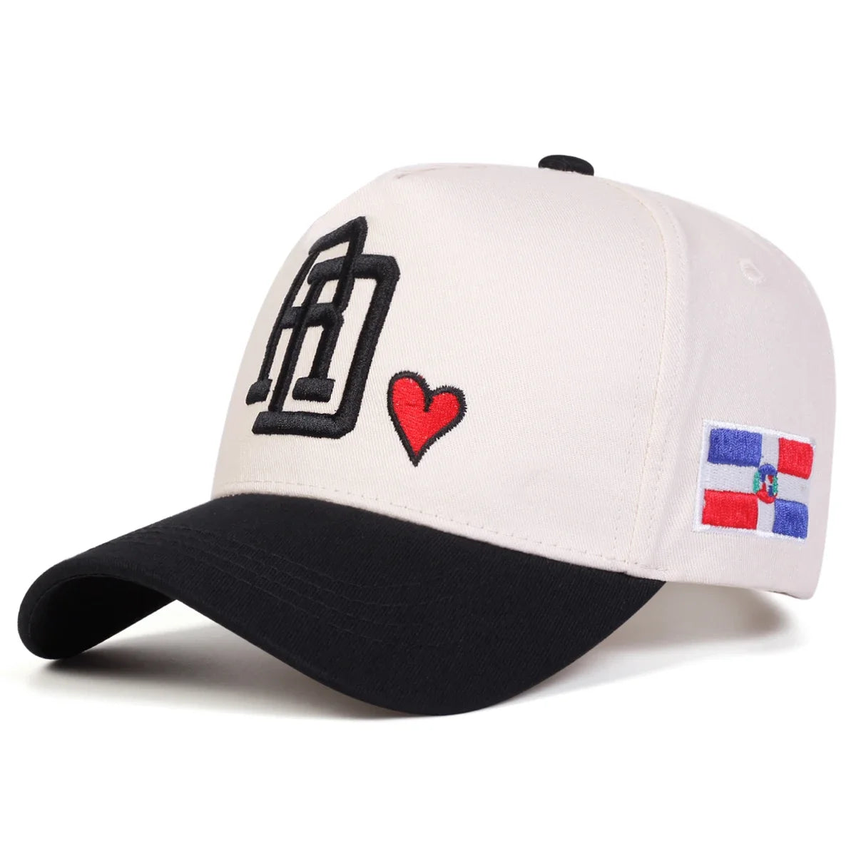 Unisex RD Letter Love Embroidery Baseball Caps Spring Autumn
