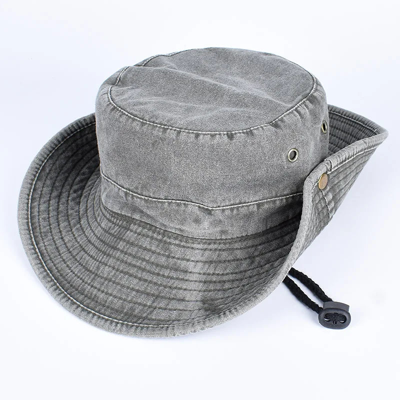 Summer Bucket Hats 2026 Outdoor Sun Hat Woman Solid Cotton