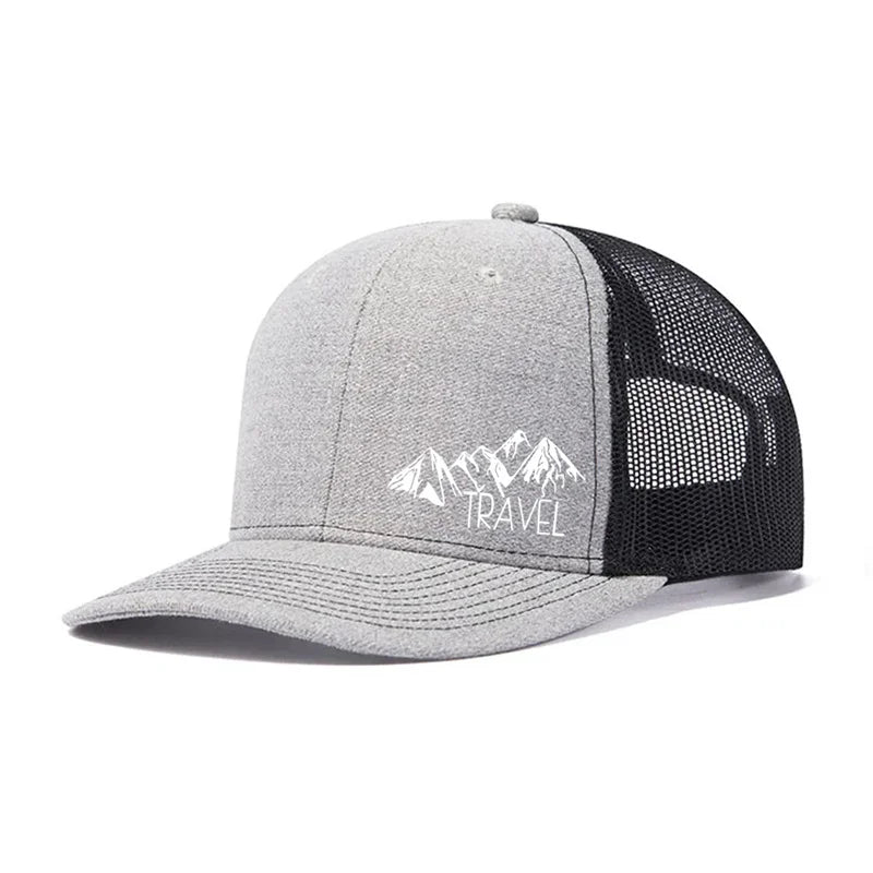 Unisex Summer Printed Hill Baseball Cap for Men Women
