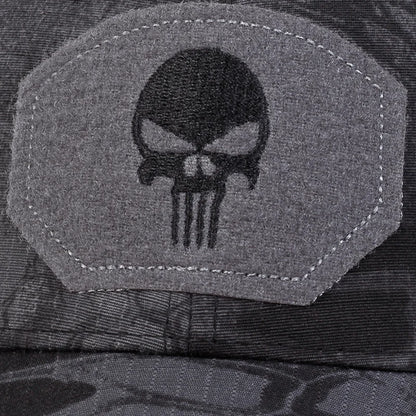 Outdoor Camouflage Cap Summer Mesh Breathable Tactical Skull Embroidery Hat