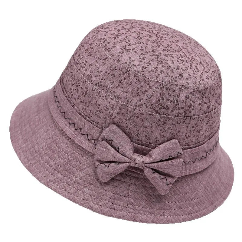 Elderly Grandma Bucket Hat Sun-Shade Fisherman Hat Old Lady Hat