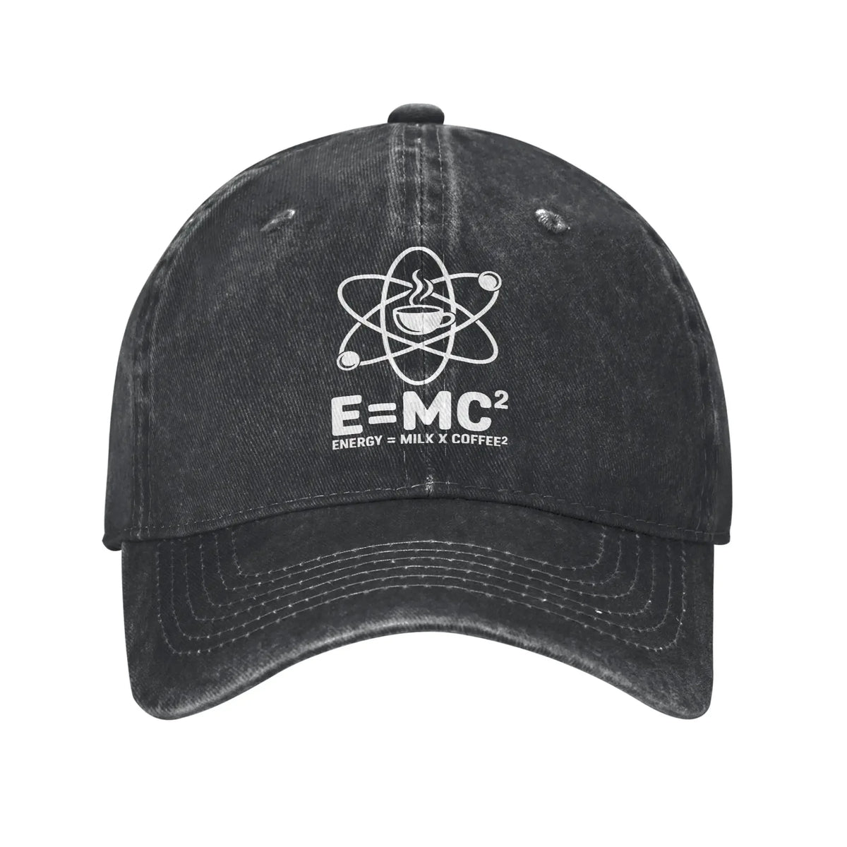 Energy Equals Coffee Baseball Caps