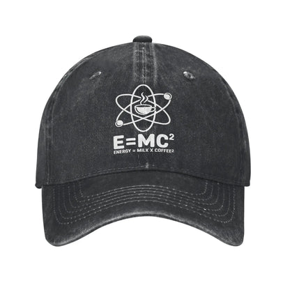 Energy Equals Coffee Baseball Caps