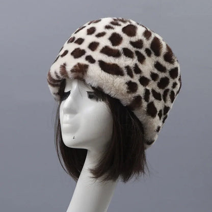Faux Fur Hats For Women Winter Autumn Fluffy Russian Hat