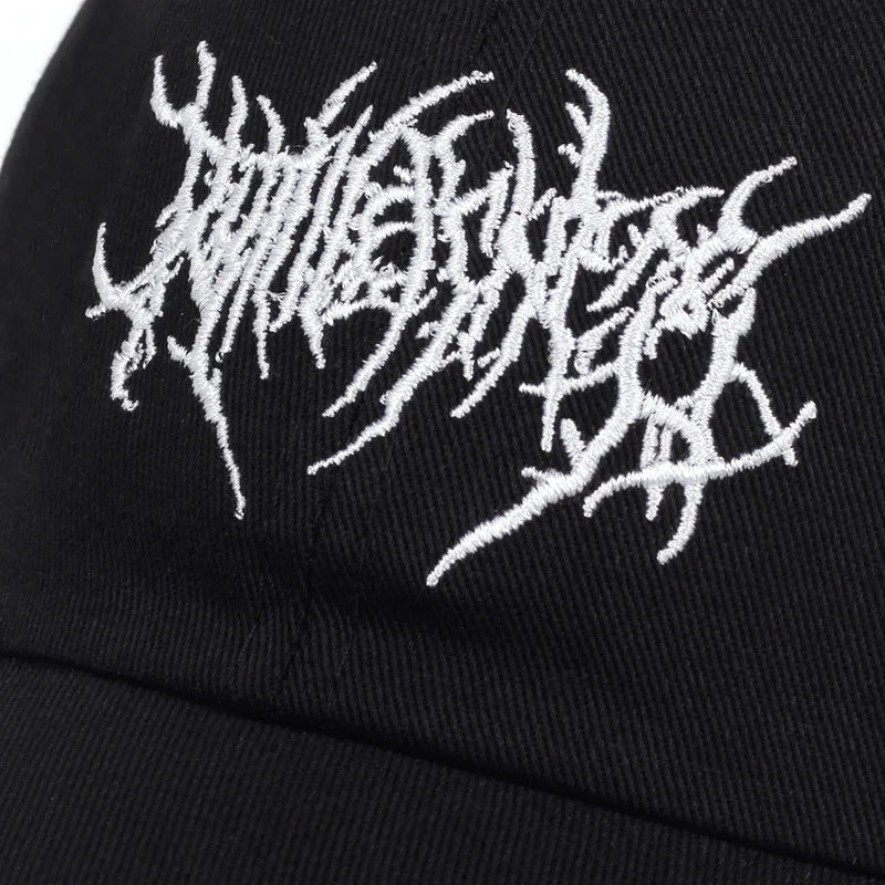 Gothic Street Punk Frauen Baseball Cap Cotton Fashion Embroidery Outdoor