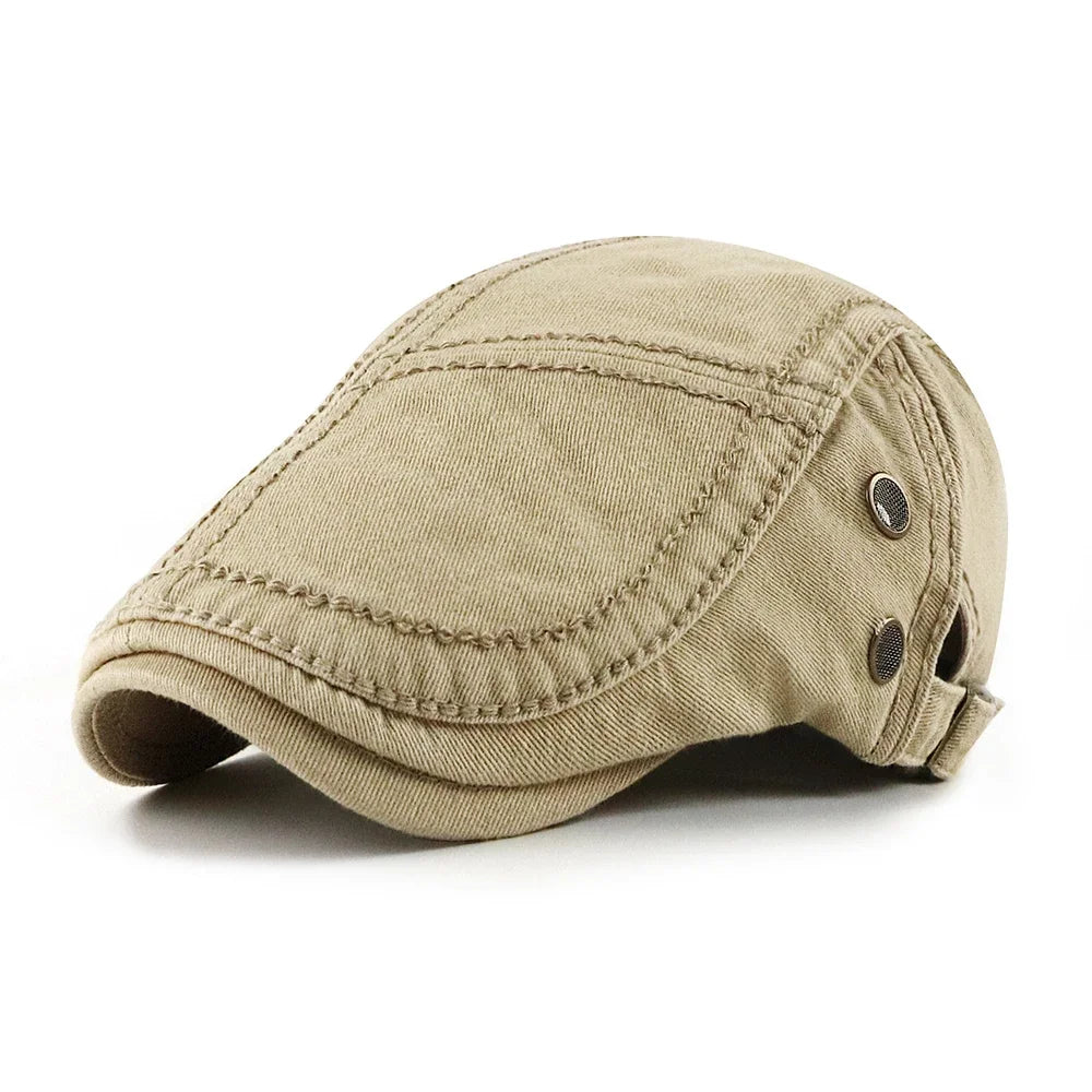 Top Level Men's Berets Hats Casual Cotton Newsboy Caps