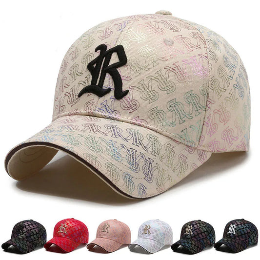 Letter Embroidery Couple Baseball Cap Hip Hop for Men Lady