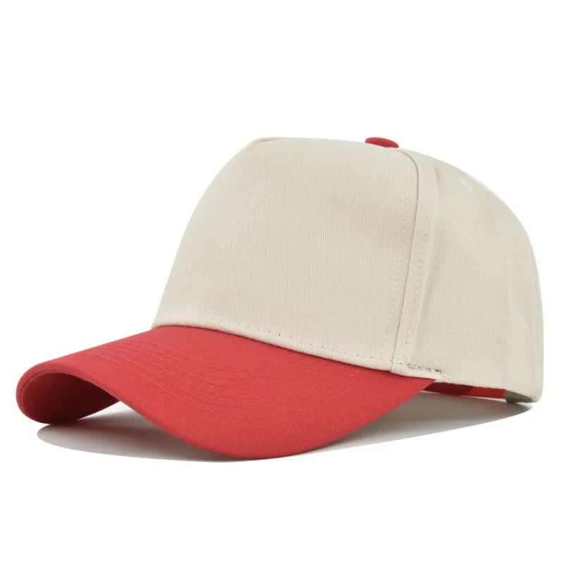 Unisex Light Panel Color Blocked Baseball Caps Spring Autumn