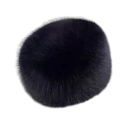 New Fluffy Fur Women's Winter Hat Winter Snow Ski Cap Female Faux Fur Thick Warm