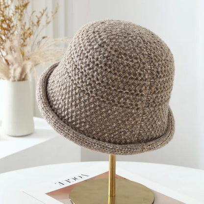 Women Chunky Knitted Cloche Hat