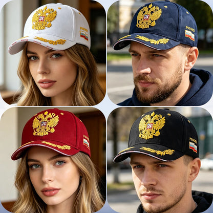 Unisex Caps Russian Double-Headed Eagle Flag Emblem Embroidery Baseball Cap For Men Women