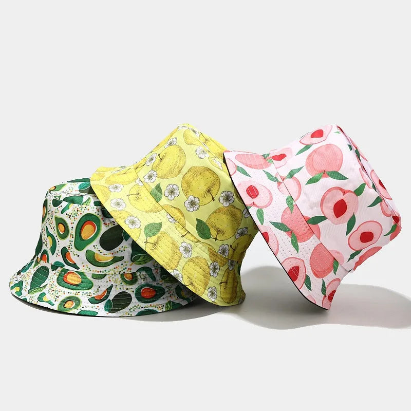 Creative Fruit Pattern Bucket Hat Men's And Women's