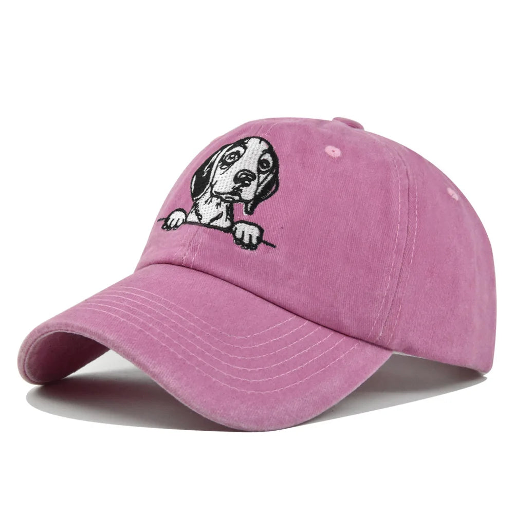 2026 Spring Summer Men Women Baseball Cap Dog Animals Embroidery Snapback Hats