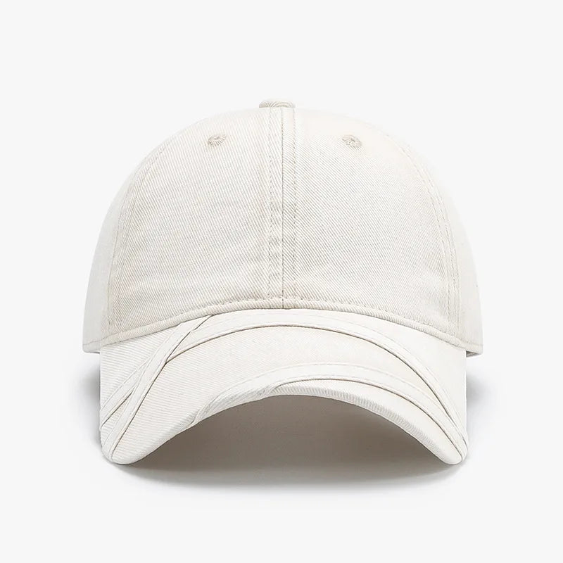 Japanese Retro Washed Distressed Denim Baseball Cap