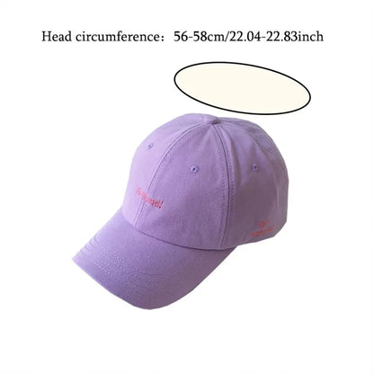 Korean New Fashion Letter Embroidery Baseball Cap