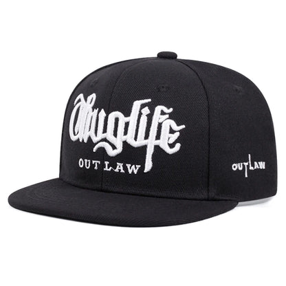 Thug Life Flat Edge Hat Men's Street Hip Hop Hat