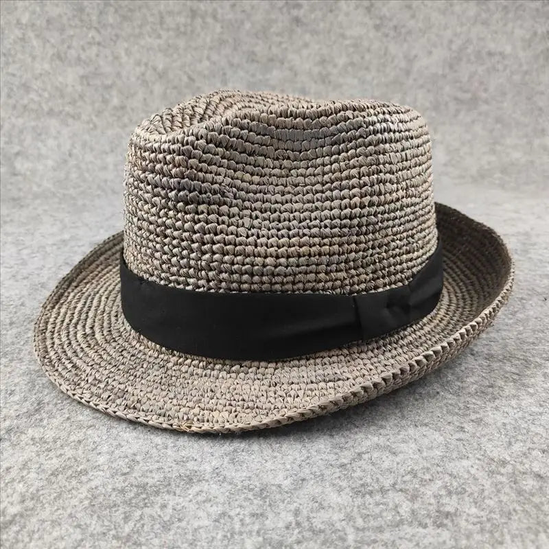 High Quality Raffia Straw Hat Woman Beach Fashion Sun Cap