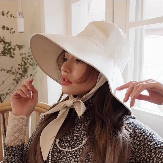 Fisherman Hat Foldable Sunscreen Chic Cotton Linen Beach Sun Hat