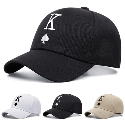Creative Hip Hop Hat K Spade Heart Embroidery Street Skateboarding Hat