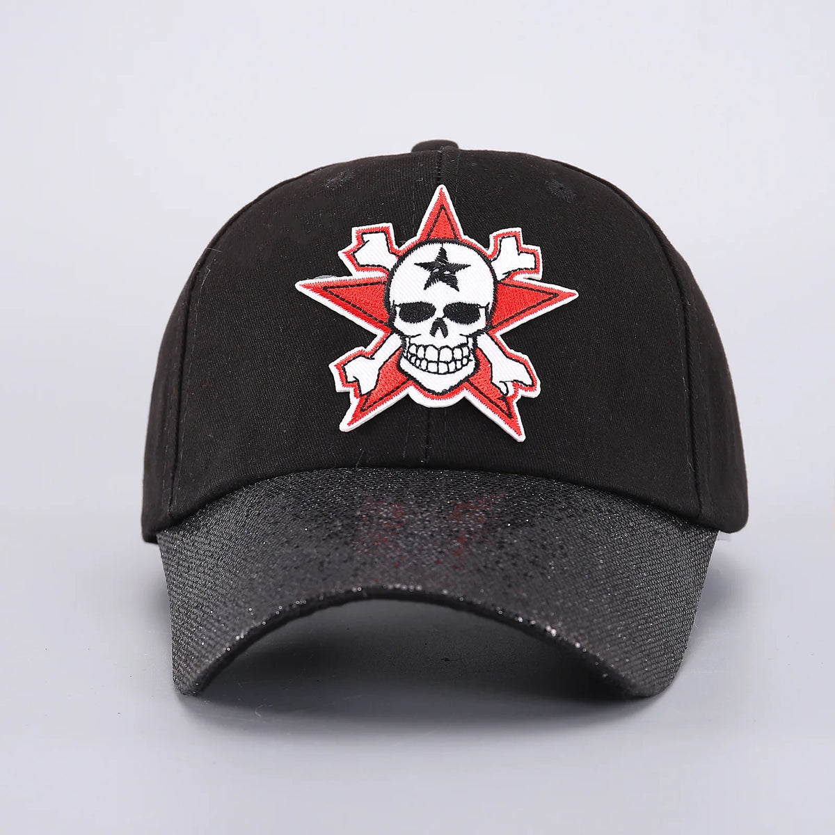 Skull Baseball Cap Halloween Party Funny Scary Expression Design Costume Party Accessories For Men Women Unisex