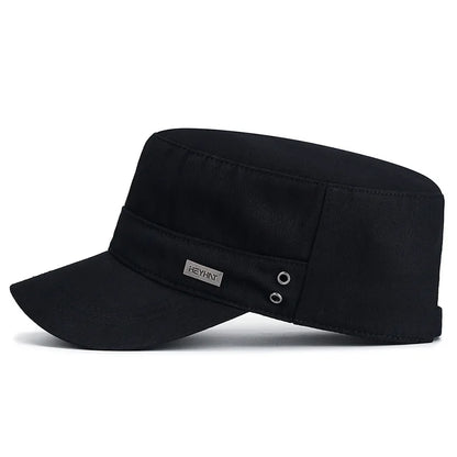 Breathable Cotton Flat Top Baseball Cap For Men Outdoor