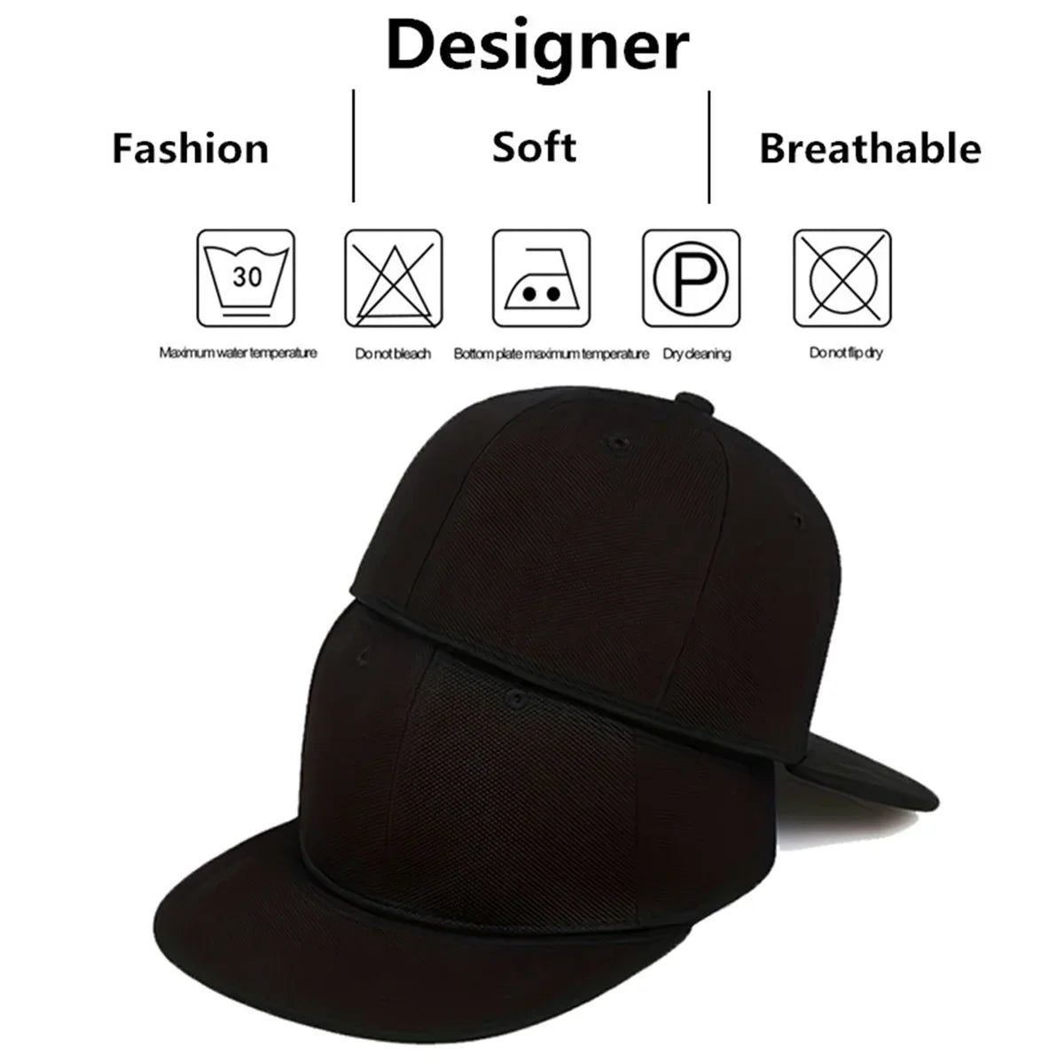 Unisex Rear Sealing Solid Color Hip-Hop Hats