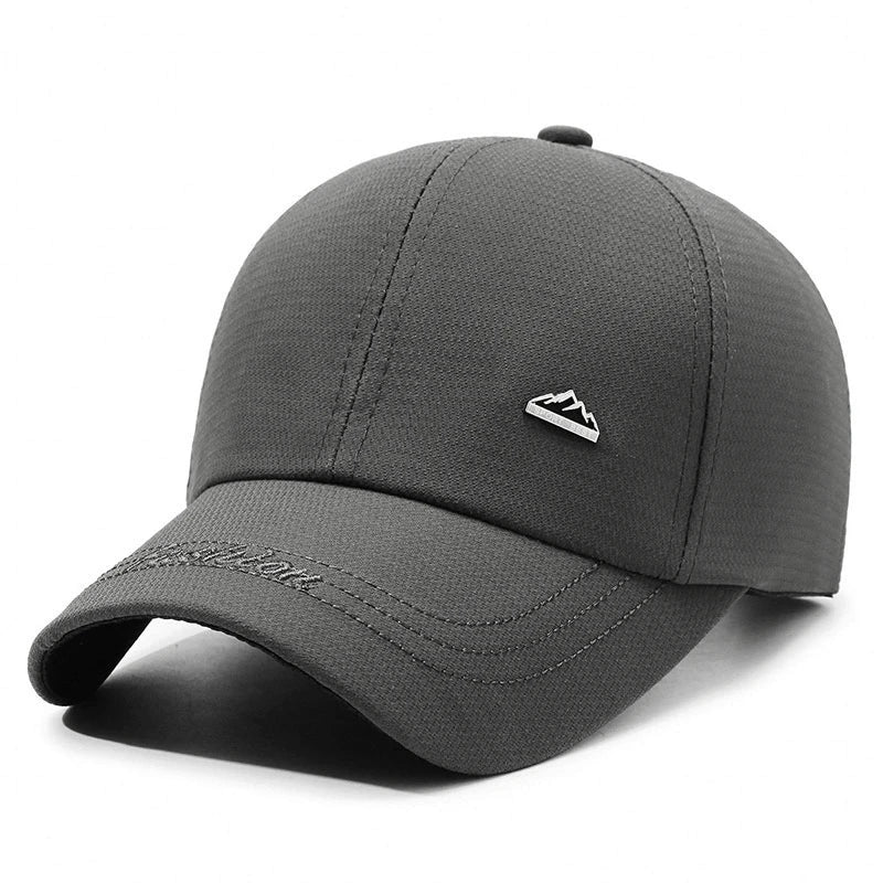 Men Solid Color Cap Outdoor Fashion Fishing Baseball Cap