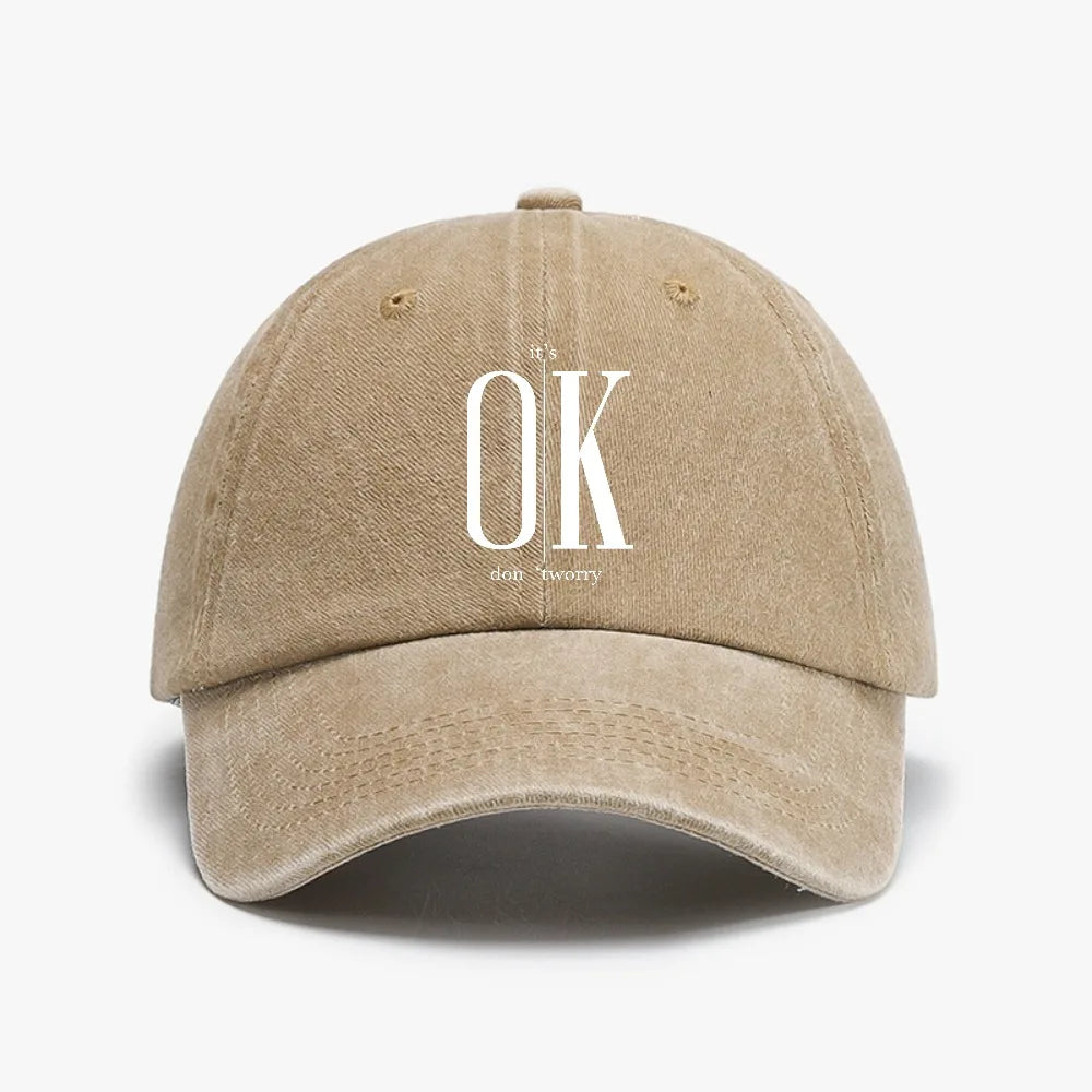 Ok Concise Slogan Graphic ﻿Baseball Cap