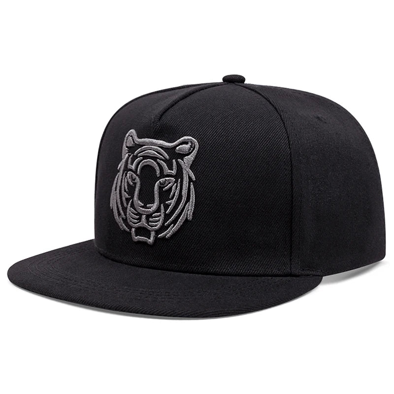 Personalized Hip Hop Hat Animal Embroidered Flat Edge Hat Outdoor Daily Decoration Hat Sunshade Hat Unisex Baseball Hat