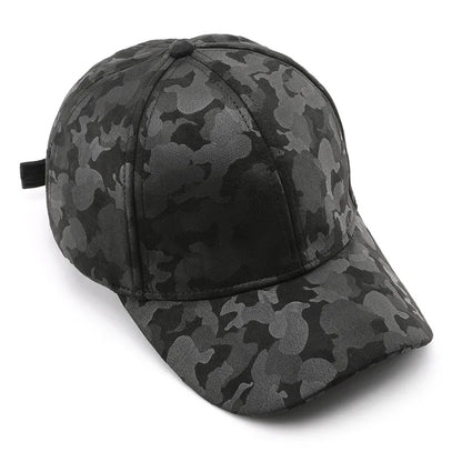 Leather Suede PU Camouflage Baseball Cap