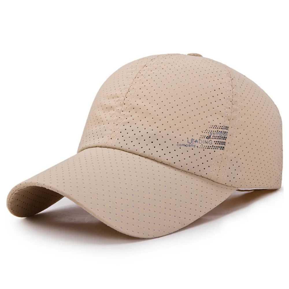 Summer Outdoor Sun Hats Quick Dry Women Men Golf Fishing  Adjustable Unisex Baseball Cap
