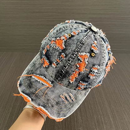 Distressed Vintage-style Retro Baseball Cap