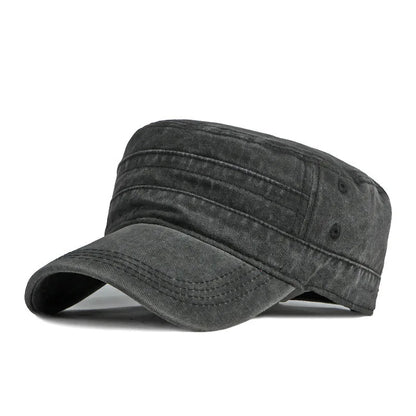 Washed Military Cap Men Women