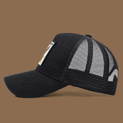Unisex Trucker Cap with Eagle Embroidery & Applique - Suitable for Daily Casual Wear