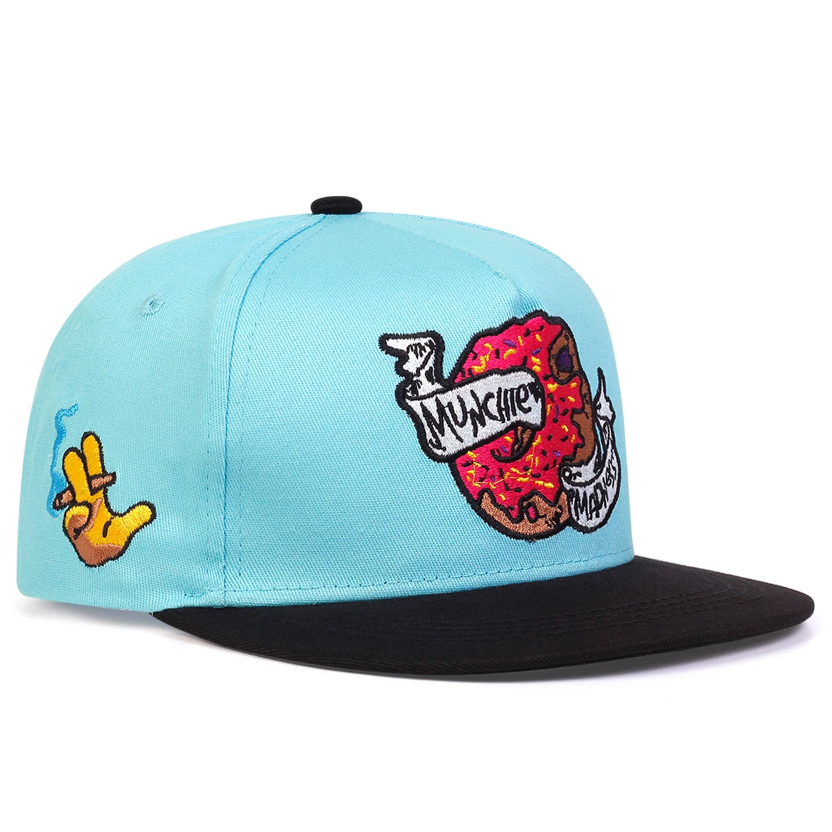 Unisex Doughnut Embroidery Hip Hop Hats Outdoor Adjustable Casual Sunscreen Hat