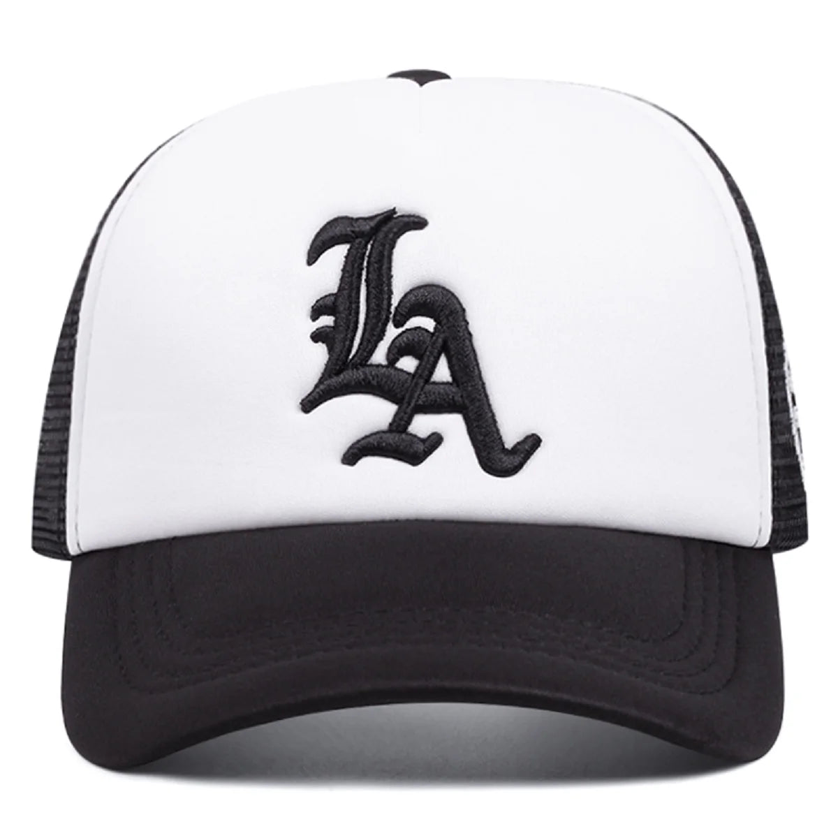 LA Side Embroidered Breathable Mesh Hat Men's Hip Hop Hat Baseball Hat Women's