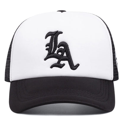 LA Side Embroidered Breathable Mesh Hat Men's Hip Hop Hat Baseball Hat Women's