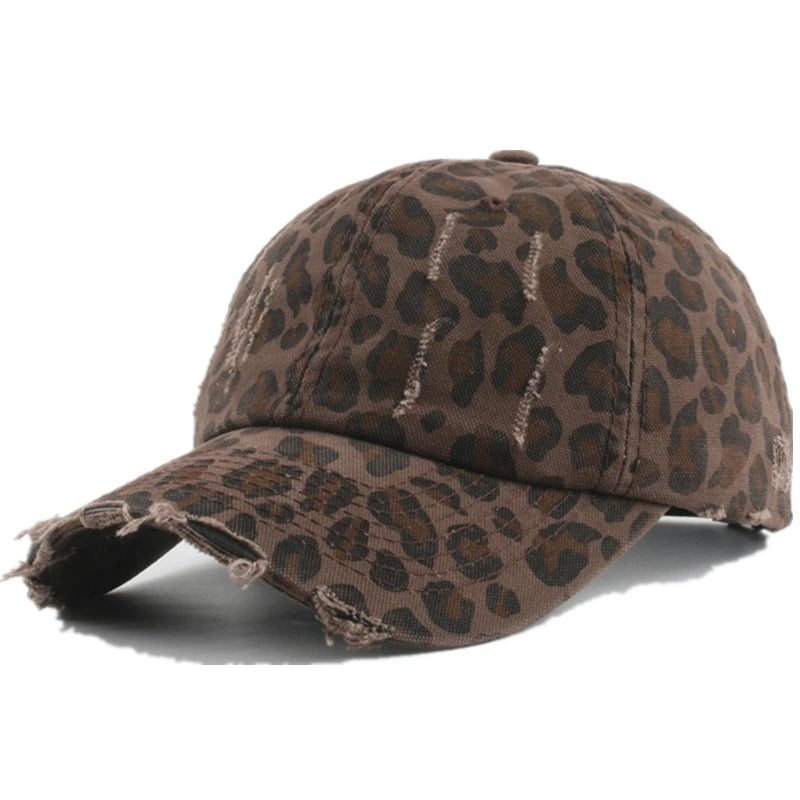Y2K Fashion Leopard Print Women's Baseball Cap Summer