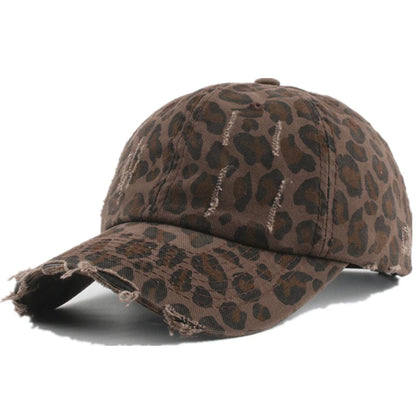 Y2K Fashion Leopard Print Women's Baseball Cap Summer