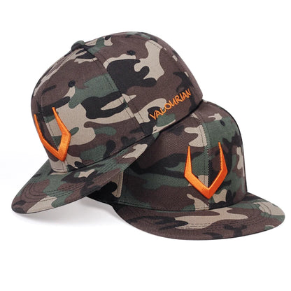 Unisex Simple V Embroidery Hip-Hop Hats Outdoor Adjustable