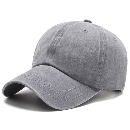 Baseball Caps Washed Cotton Women Men's Cap