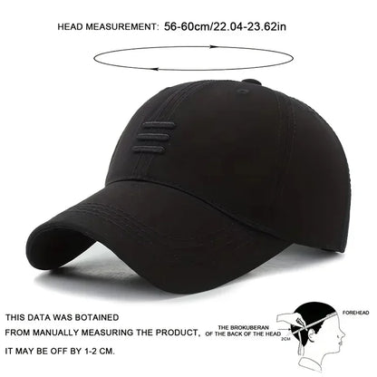 Unisex Three Horizontal Baseball Caps Spring Autumn
