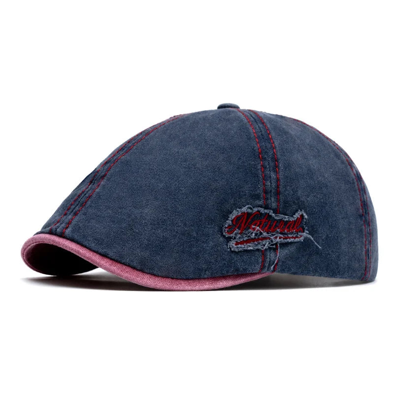 Summer Cotton Newsboy Caps For Men Hats Berets