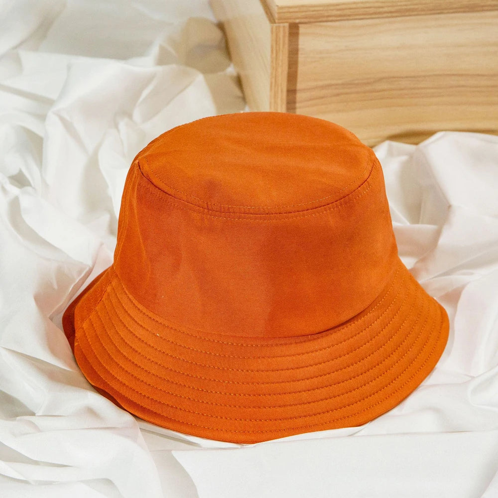 Cotton Bucket Hat Unisex Summer Sunbonnet Outdoor
