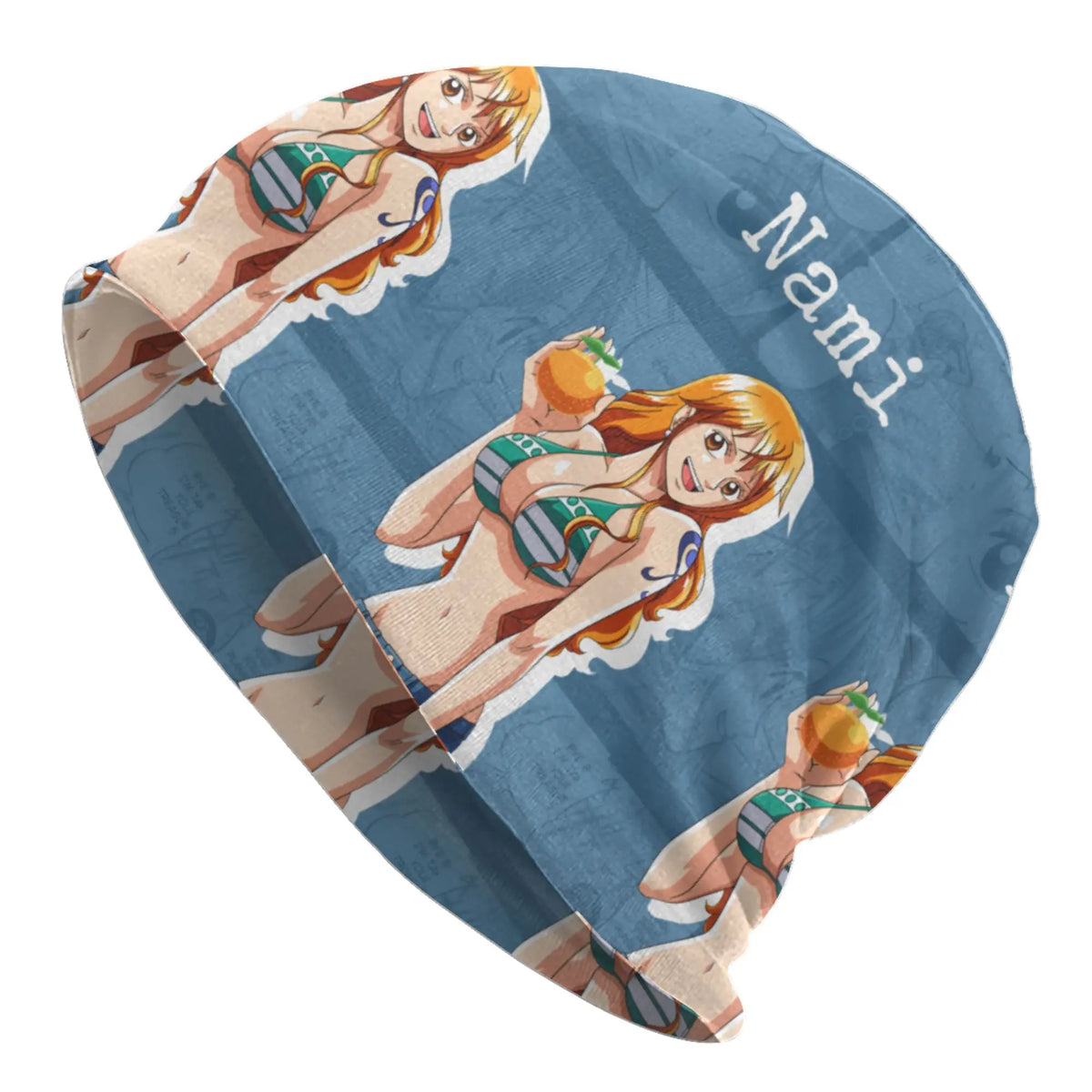 Nami Anime Comic Bonnet Hats  Hip Hop Knit Hat For Women Men